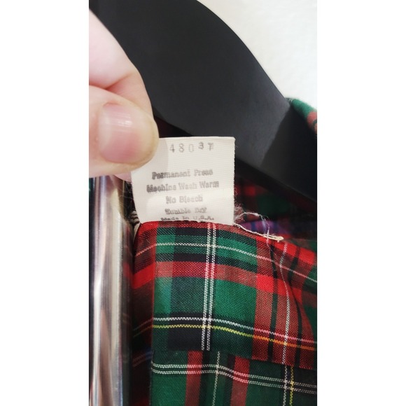 Ranchero Western Plaid Snap Button Shirt Mens Tall Large Y2K - Picture 4 of 8